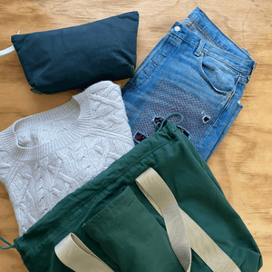 Tote:  Sand & Moss